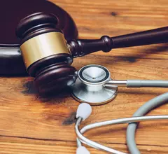 A gavel and a stethoscope