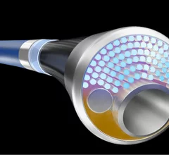 Philips Healthcare's combined IVL and laser atherectomy catheter that is being used in the THOR trial to treat heavily calcified peripheral artery lesions.