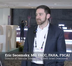 Eric Secemsky, MD, MSc, RPVI, FACC, FAHA, FSCAI, FSVM, director of vascular intervention, Beth Israel Deaconess, section head, interventional cardiology and vascular research, Susan F. Smith Center for Outcomes Research, and associate professor of medicine, Harvard Medical School, explained some of the new bioresorbable stent scaffold technology that is being developed for use in PAD below the knee at CRT 2025.