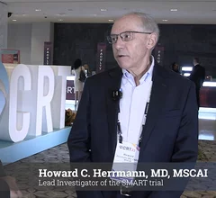 Howard Herrmann, MD, University of Pennsylvania, explains details of the SMART Trial 2-year results at CRT 2025, where Evolut performed better hemodynamically than the Sapien 3 TAVR valve in small annuli patients. The study included 87% women.