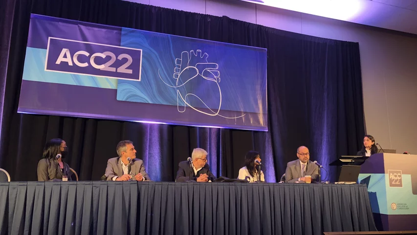 The ACC logo early on the morning of the first day of the conference prior to crowds of cardiologists getting selfies in front of it throughout the conference.  ACC.22 kicked off on Saturday, April 2, in Washington, D.C.