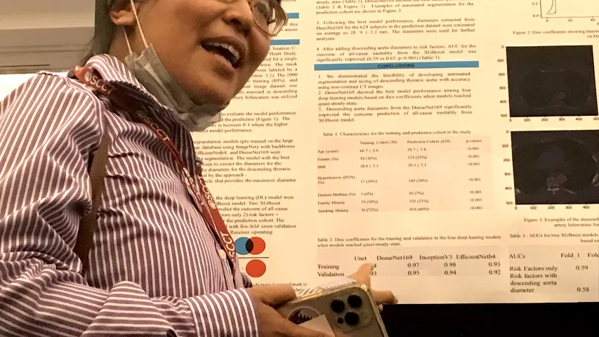 Poster presentation on the expo floor at SCCT. #SCCT #SCCT2022 #yesCCT #cardiacCT
