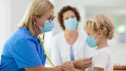 Young patient with mask