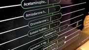 A list of cardiovascular drugs a patient is taking in a graphical format in the Cardioviso atrial fibrillation patient management application GE Healthcare showed at ACC.23.#ACC23 #ACC