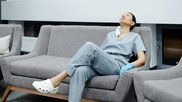 Exhausted nurse