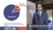Deepak Bhatt discusses the MOMENTUM STUDY and the prevalence of hypercortisolism hypertension. #ACC #ACC26