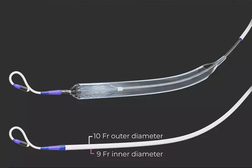 The Magenta Elevate percutaneous ventricular assist device (pVAD) offers a 10 French outer diameter and hemodynamic support of 5 liters per minute, which is smaller diameter and higher output than the Impella CP. 