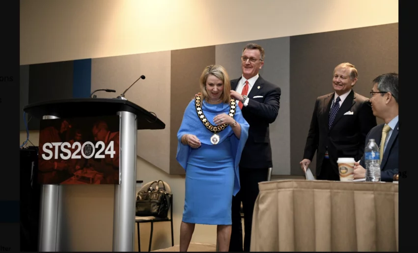 Jennifer C. Romano, MD, MS, is elected president of the Society of Thoracic Surgeons. Image from STS 2024 courtesy of the Society of Thoracic Surgeons. 