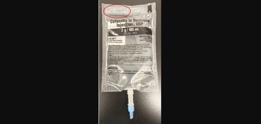 Baxter has recalled a specific lot an injectable antibiotic due to the presence of particular matter in the solution. Testing the foreign particles confirmed that they are cardboard. 