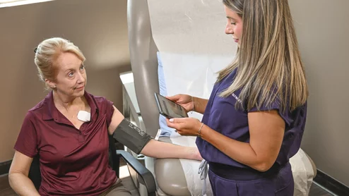 The Ventric Health Vivio AI system screens for elevated left ventricular end-diastolic pressure, or filling pressure (LVEDP) quickly with a a five-minute, noninvasive test using a blood pressure cuff, single-lead Bluetooth-enabled ECG, and proprietary algorithm. This can be performed in a single primary care office visit.