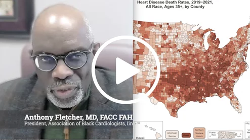 Anthony Fletcher, MD, FACC FAHA, FSCAI, president of the Association of Black Cardiologists (ABC), and an interventional cardiologist at CHI St. Vincent Heart Clinic Arkansas, Little Rock, explains the results of a recent ABC survey looking at the level of awareness among providers and communities in cardiology care deserts in the South. He said there was a poor level of understanding about LDL-C management and Lp(a) awareness among both primary care providers and patients in these underserved areas.