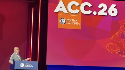 Adam Greenbaum, MD, presents late-breaking data at ACC.26.