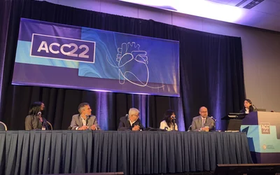 The ACC logo early on the morning of the first day of the conference prior to crowds of cardiologists getting selfies in front of it throughout the conference.  ACC.22 kicked off on Saturday, April 2, in Washington, D.C. 