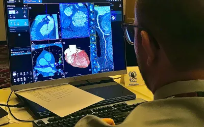 Pre-conference all-day training course for the Coronary CTA Academy: Cases from Basic to Intermediate. CTA experts explained step by step how to review cardiac CT scans and how to do basic post-processing of the datasets. 4 #SCCT #SCCT2022 #yesCCT #CCTA #CTA