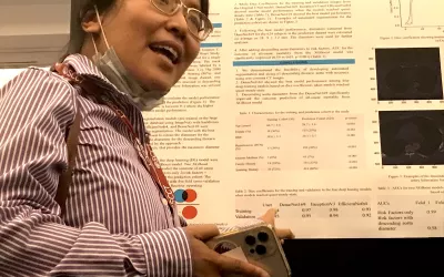 Poster presentation on the expo floor at SCCT. #SCCT #SCCT2022 #yesCCT #cardiacCT