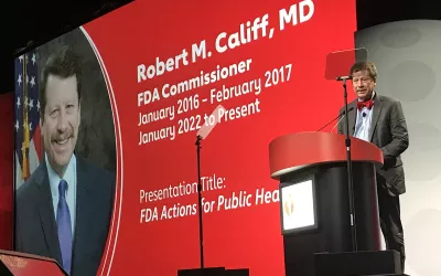U.S. Food and Drug Administration Commissioner Robert Califf, MD, who is a cardiologist, spoke at the opening session of the American Heart Association (AHA) last week about the need for doctors and health systems to step up to address two major problems - misinformation and health disparities.