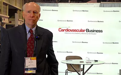 James Muller, MD, a cardiac specialist at Brigham and Women's Hospital, was named as an ACC Distinguished Scientist at ACC.23 for his work in the study of circadian rhythms in heart disease and developing the concept of vulnerable plaques. He stopped by the Cardiovascular Business booth at ACC.23 for a video interview. Muller also has the distinction of being the only cardiologist who earned the Nobel Peace Prize for his work in organizing U.S. and Russian doctors in the 1980s to oppose nuclear weapons.
