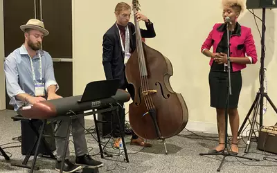 Band playing at ASE 2023 meeting
