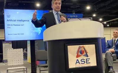Steven Lester, MD, Mayo Clinic, explains how AI is taking over some roles in the echo lab ASE 2023.