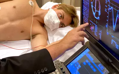 Cardiac echo ultrasound strain exam live scanning training class at ASE 2023.