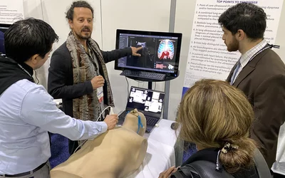 POCUS simulator for cardiac critical care POCUS training in the hands-on learning lab at ACC.24