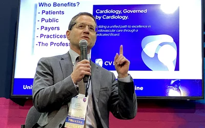 Jeff Kuvin, MD, who has been instrumental in calling for the creation of a new Cardiology Board, discusses progress during a session at ACC.24.