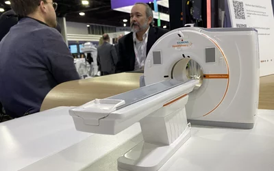 The Siemens Somatom Pro Pulse CT system, released RSNA last November, is aimed at rapidly growing cardiac CT market. Displayed at ACC.24. CCTA CTA