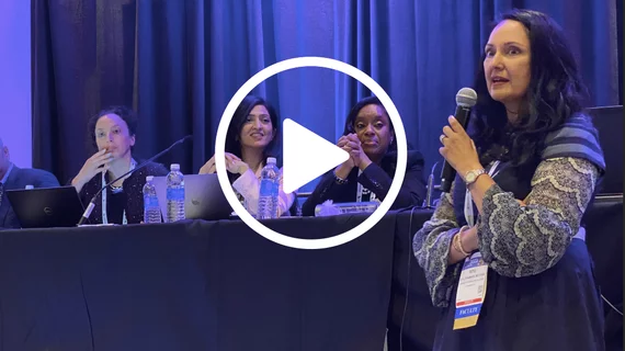 Video of Ritu Thamman, MD, University of Pennsylvania, leads a Women in Echo session on workplace bulling in the cardiology workplace at ASE 2023. Photo by Dave Fornell #ASE #ASE2023 #WOMENINECHO