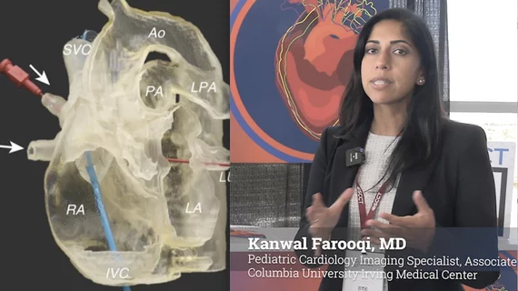Kanwal Farooqi, MD, pediatric cardiology imaging specialist, and associate professor of pediatrics at Columbia University Irving Medical Center, innovations for clinical 3D printing and virtual reality in cardiac CT imaging aimed at structural and congenital heart patients.