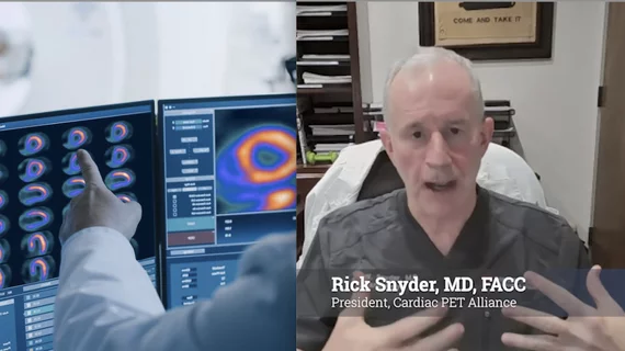 Rick Snyder, MD, FACC, president of the Cardiac PET Alliance, president of HeartPlace and chief physician executive at U.S. Heart and Vascular, spoke with Cardiovascular Business in the above video interview. He said the organization is working with lawmakers and healthcare systems to expand access to cardiac PET. The effort also aims to educate government and commercial payers about the technology's potential to improve patient care while reducing overall healthcare costs.