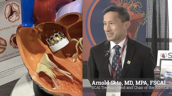 VIDEO: Arnold Seto, MD, MPA, FSCAI, Cath Lab Director, VA Long Beach Healthcare System, Long Beach, professor of medicine at Charles Drew University, and the Society for Cardiovascular Angiography and Interventions (SCAI) treasurer and and chair of the advocacy committee, explains SCAI's change in position on TAVR after listening to what members had to say in a survey.