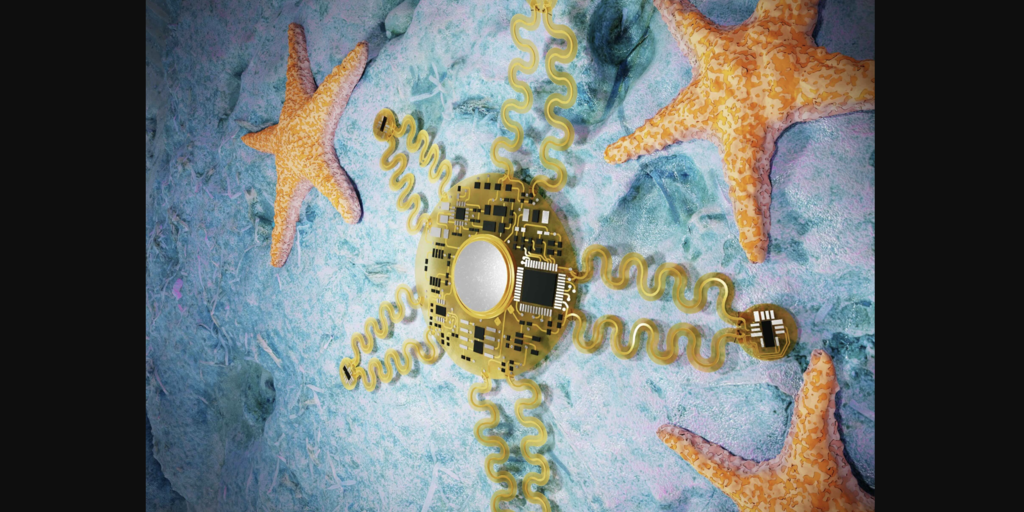 Starfish-shaped heart monitor